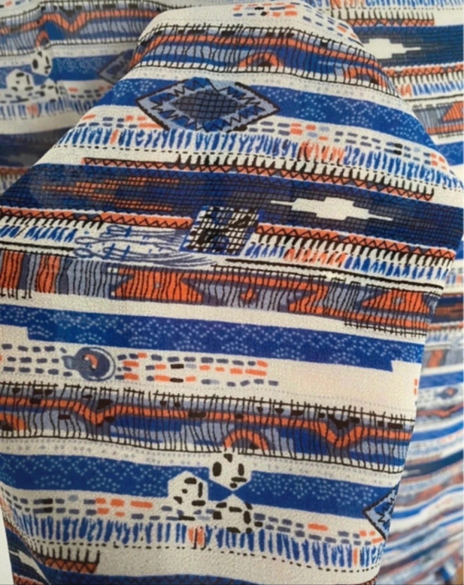 Maison Scotch boho printjurk S 36 blauw roest – photo 10